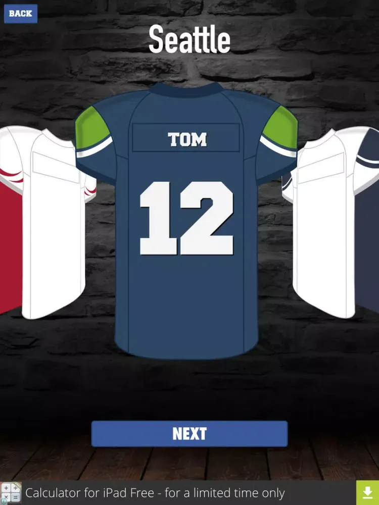 Скриншоты Make My American Football Jersey iPad 