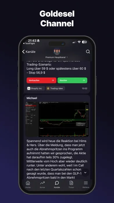 Goldesel App Screenshots