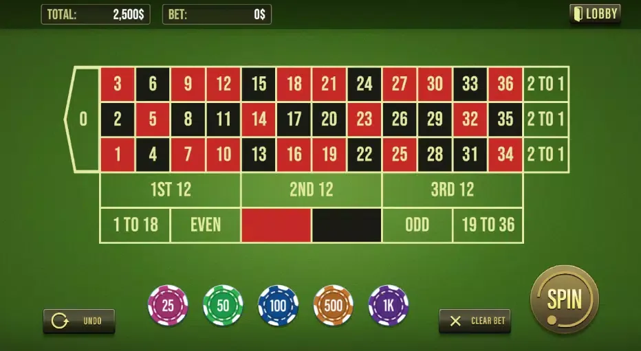 Moolah Roulette Spin Screenshots