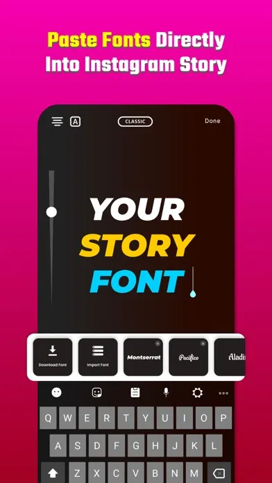 ภาพหน้าจอของ Storyfont - Fonts Story for IG