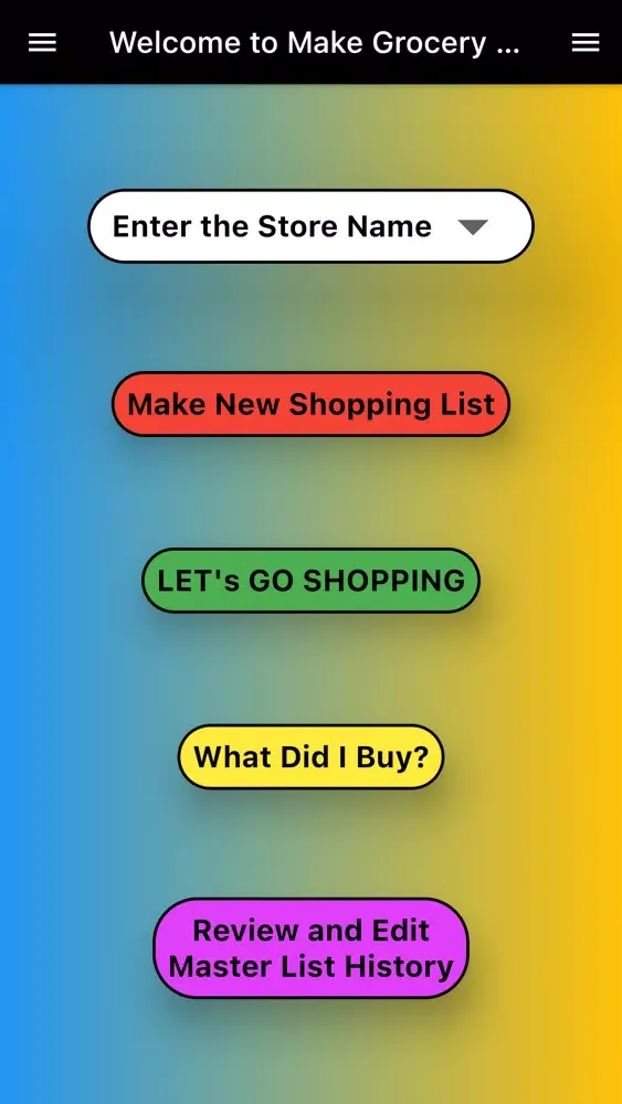 Capturas de pantalla de Food Items 2 Buy List