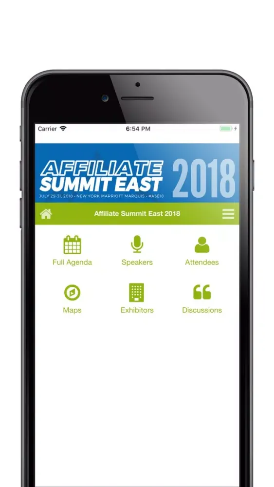 Capturas de tela do Affiliate Summit East 2018
