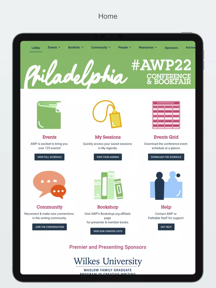 AWP22 Conference and Bookfair iPad 应用截图