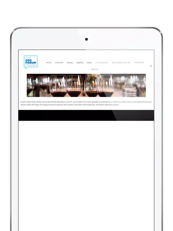 Captures d'écran de The CEO Forum 2020 iPad 