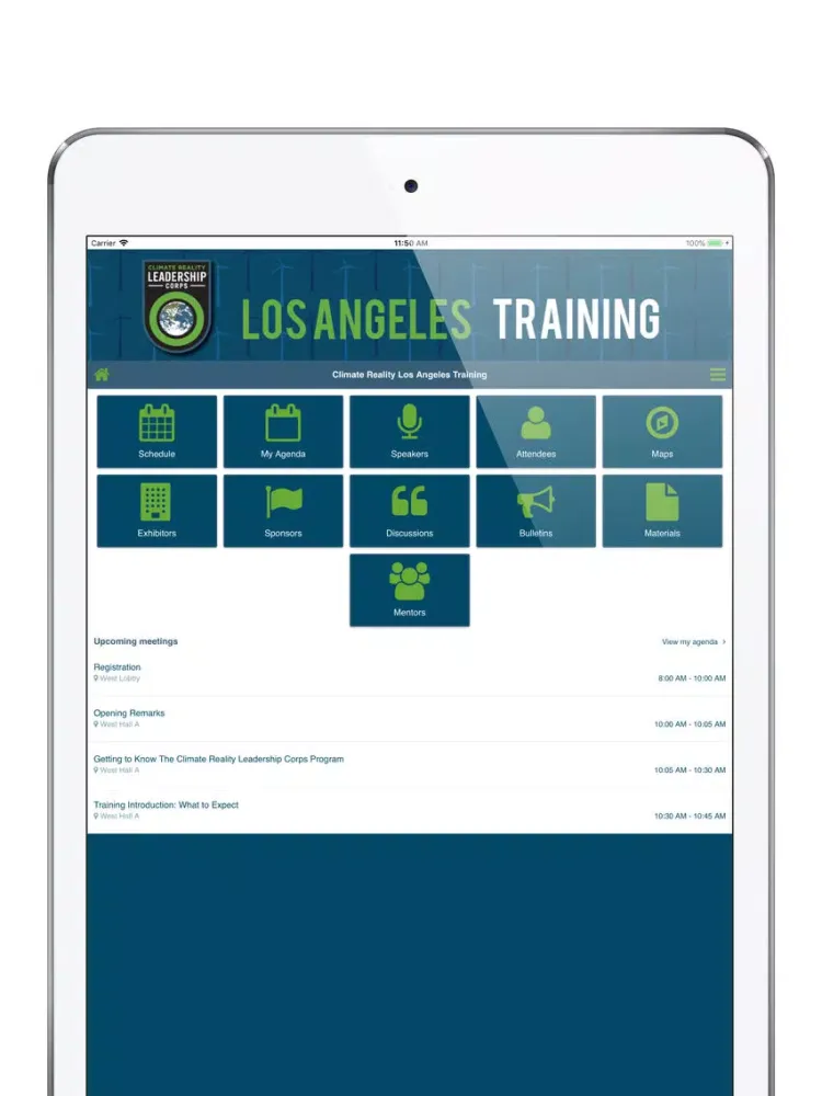 Climate Reality LA Training iPad  Screenshots
