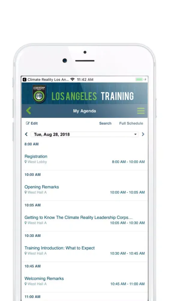 Climate Reality LA Training Screenshots