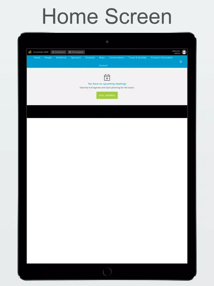 Convention 2020 iPad  سکرین شاٹس