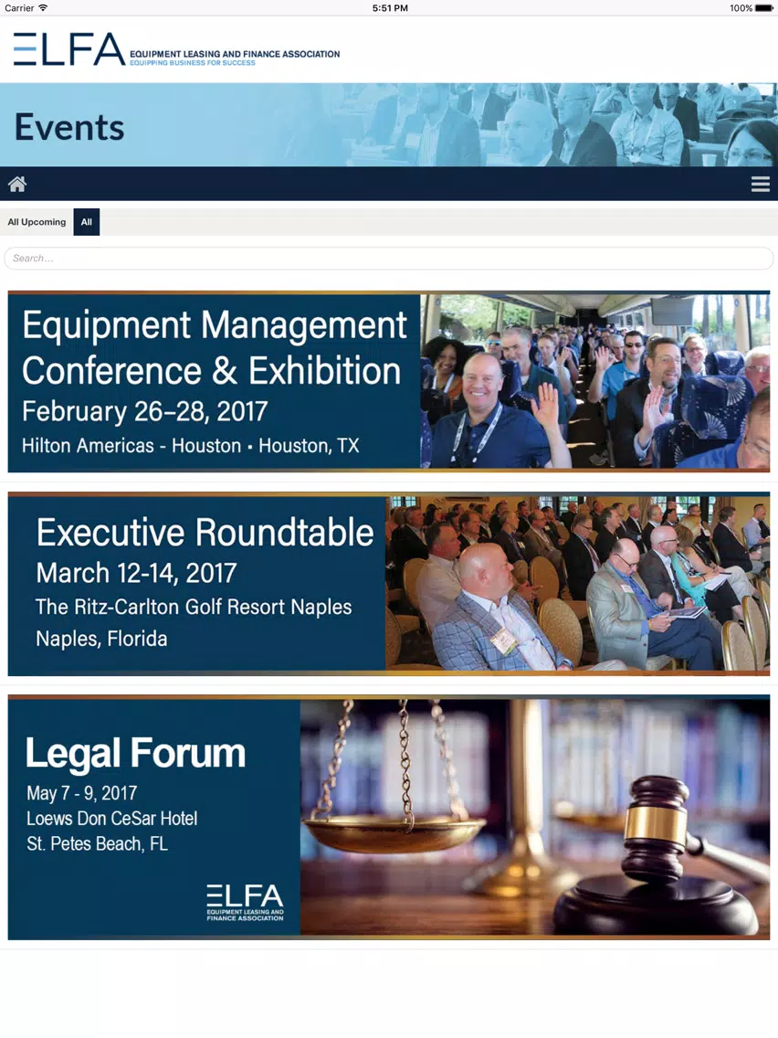 Скриншоты ELFA Events 2019 iPad 