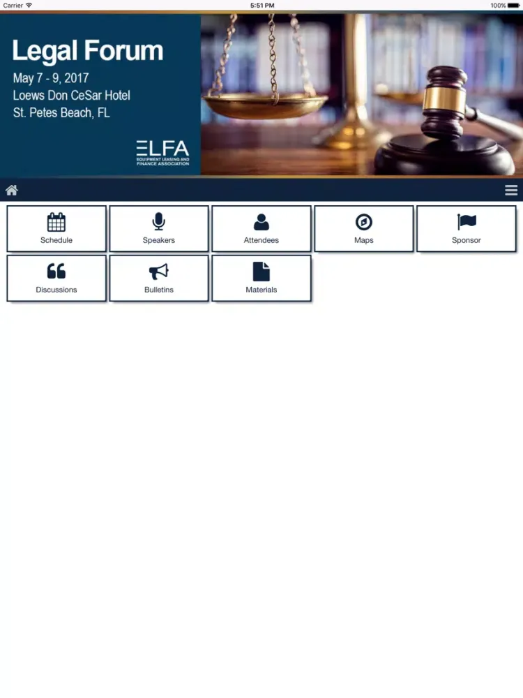 ELFA Events 2019 iPad  स्क्रीनशॉट