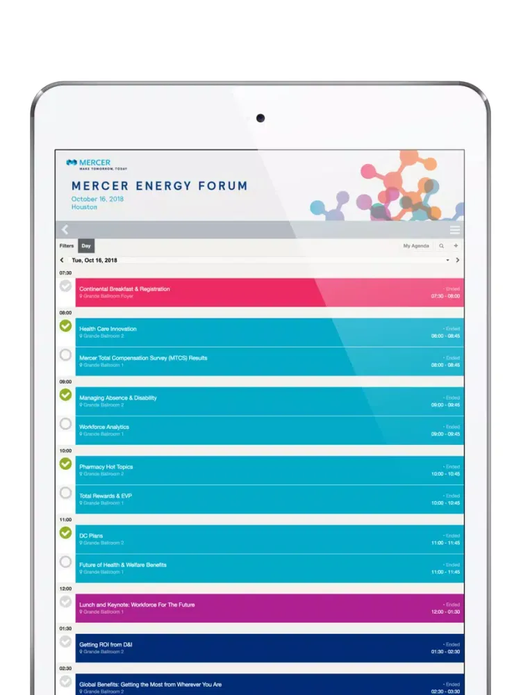 تصاویر Mercer Events iPad 