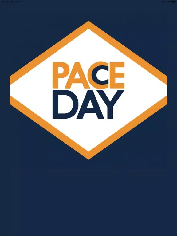 Ảnh chụp màn hình của PACE Events iPad 