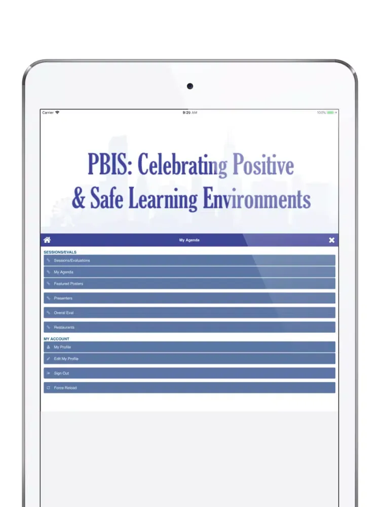 2018 PBIS Leadership Forum iPad  स्क्रीनशॉट
