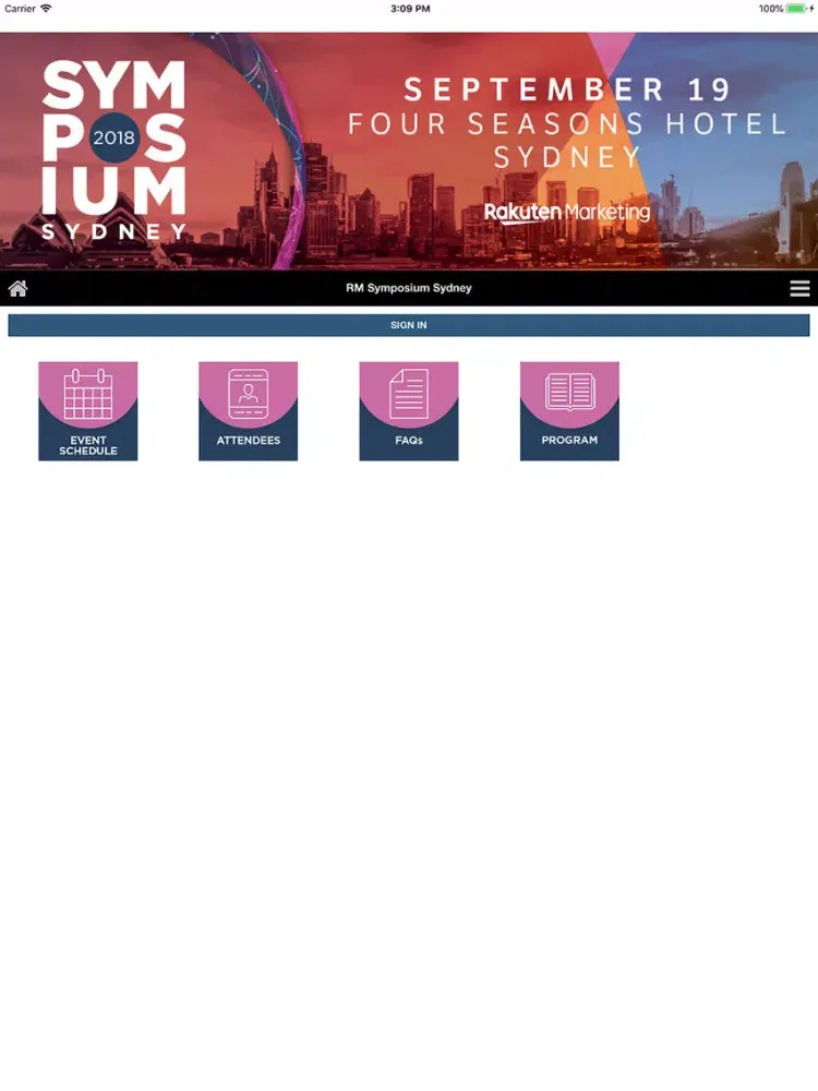 Capturas de pantalla de Rakuten Events iPad 