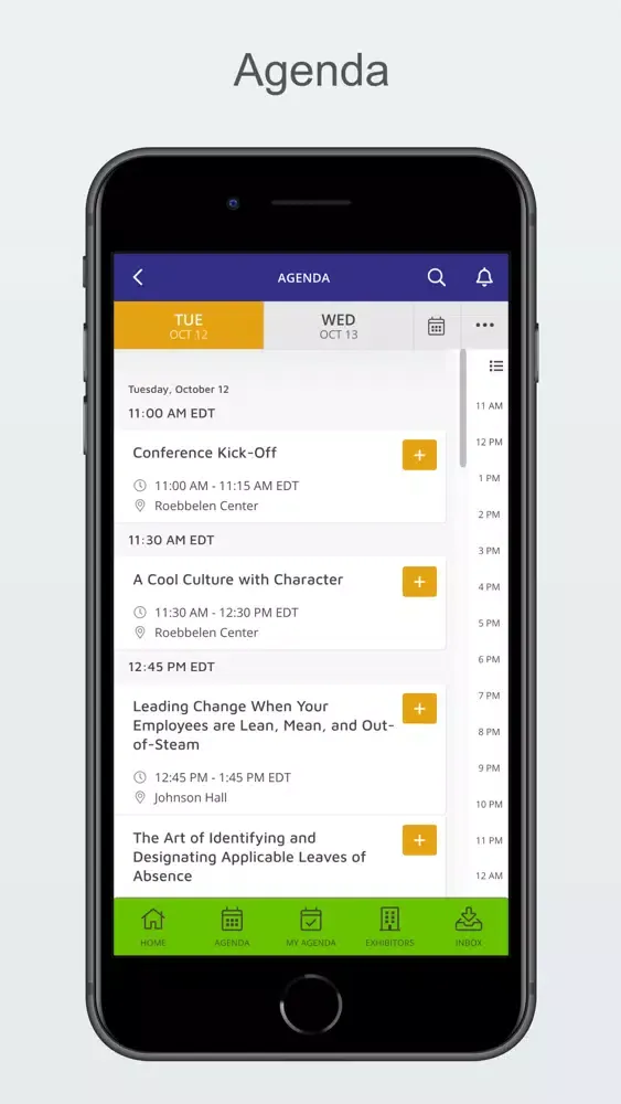 Tangkapan layar SAHRA Conference App