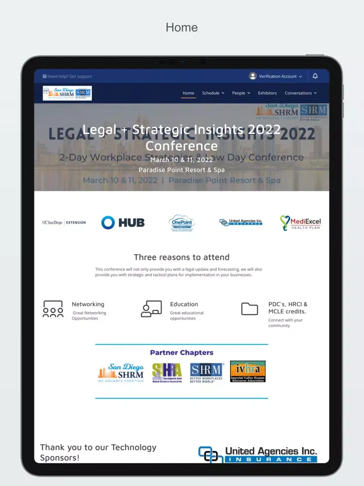 SD SHRM March 2022 Conference iPad  سکرین شاٹس