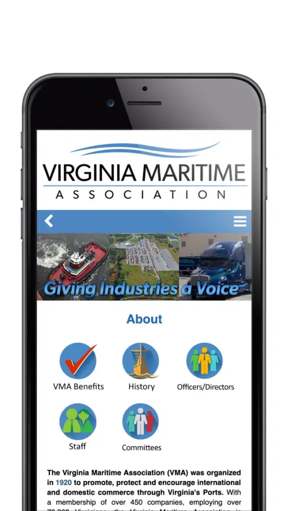 Tangkapan layar Virginia Maritime Association