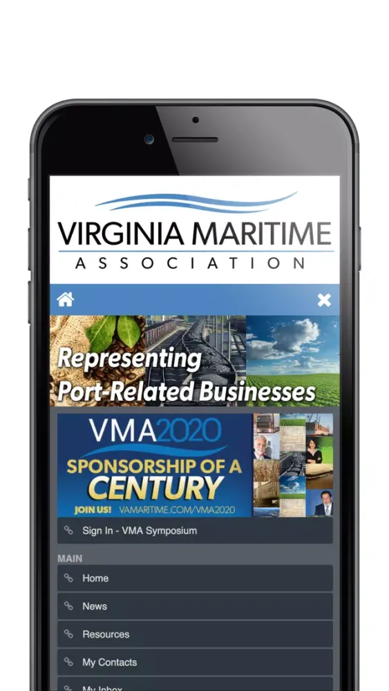 Tangkapan layar Virginia Maritime Association