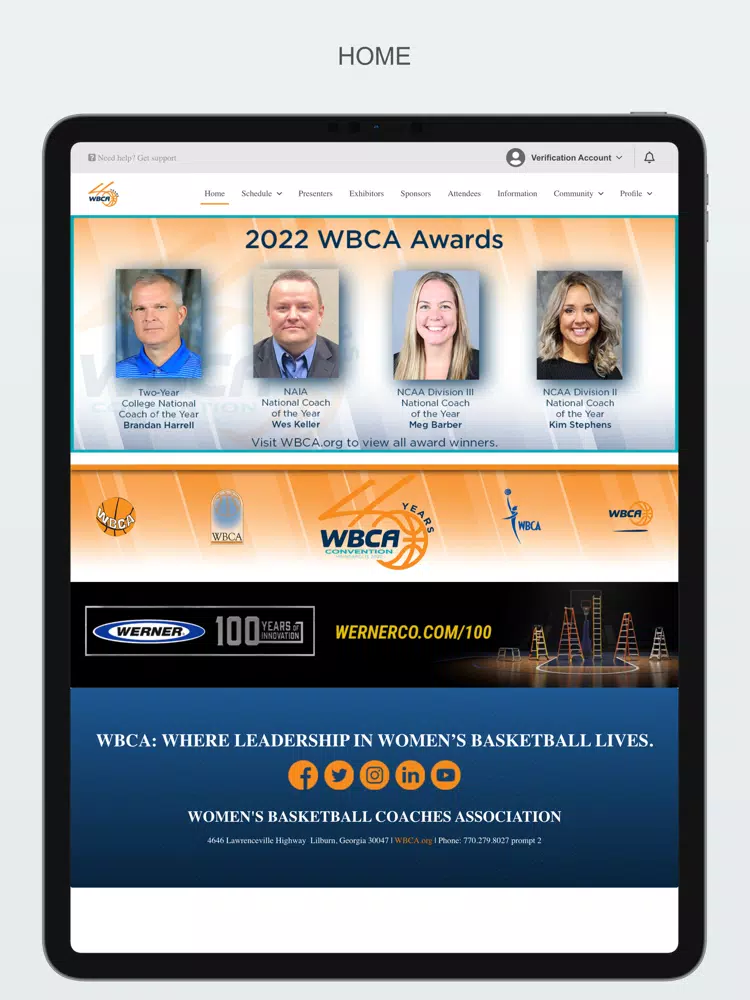 Tangkapan layar WBCA Convention 2022 iPad 