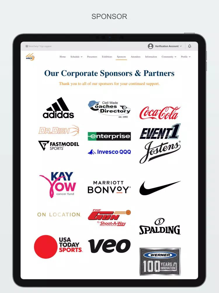 Tangkapan layar WBCA Convention 2022 iPad 