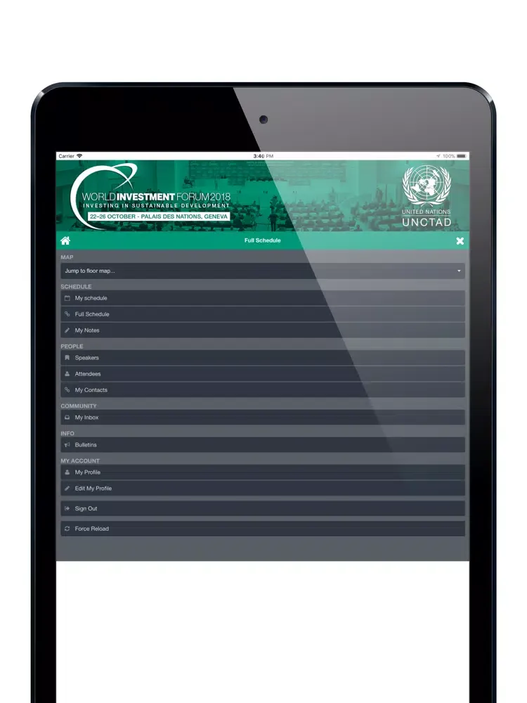 Capturas de pantalla de World Investment Forum 2018 iPad 