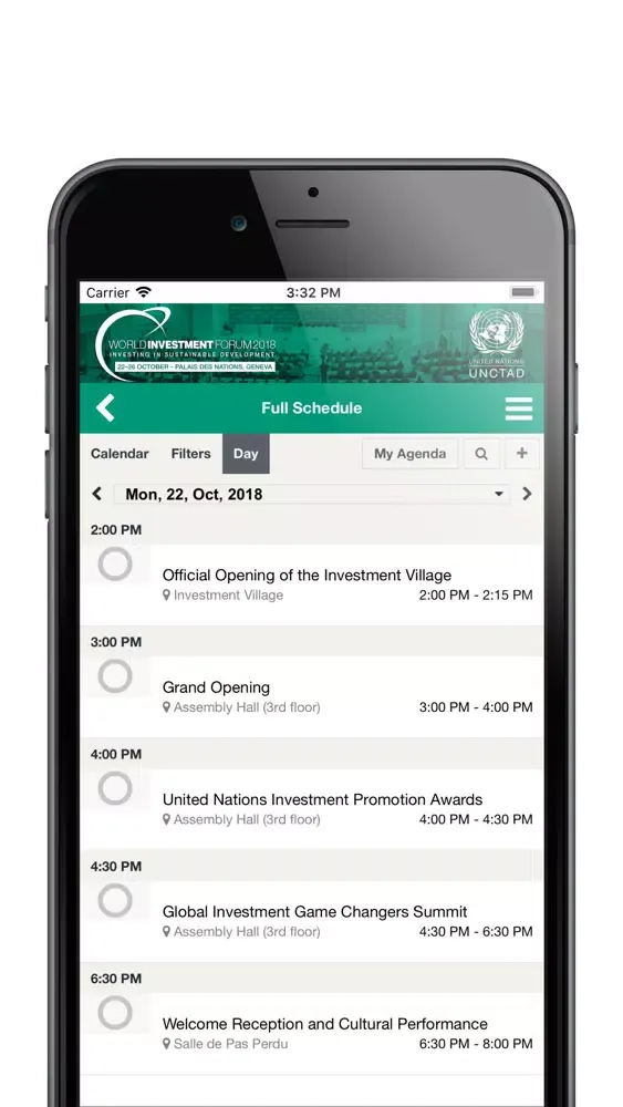 Capturas de pantalla de World Investment Forum 2018