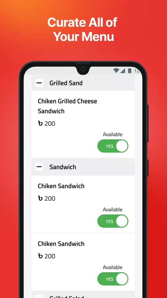 Zrzuty ekranu Pathao Resto