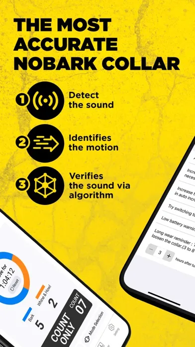 Captures d'écran de DOGTRA SMART NOBARK