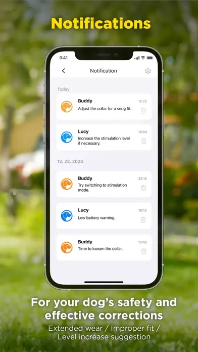 Captures d'écran de DOGTRA SMART NOBARK