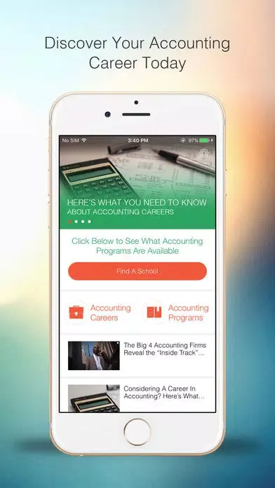Tangkapan layar Accounting Schools and Careers