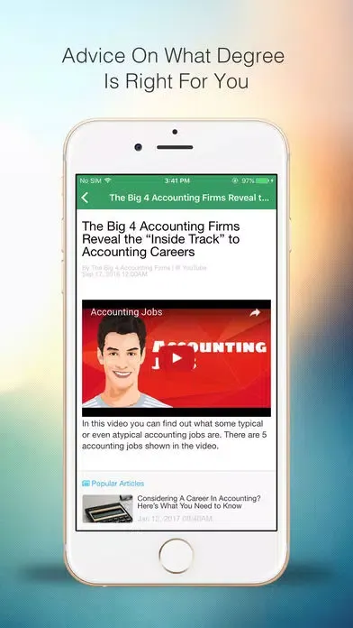 Tangkapan layar Accounting Schools and Careers