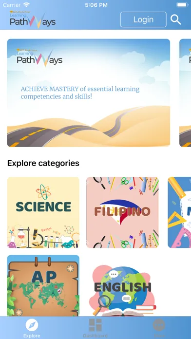 Zrzuty ekranu Rex Learning Pathways