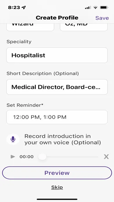 MSI PatientConnect Screenshots