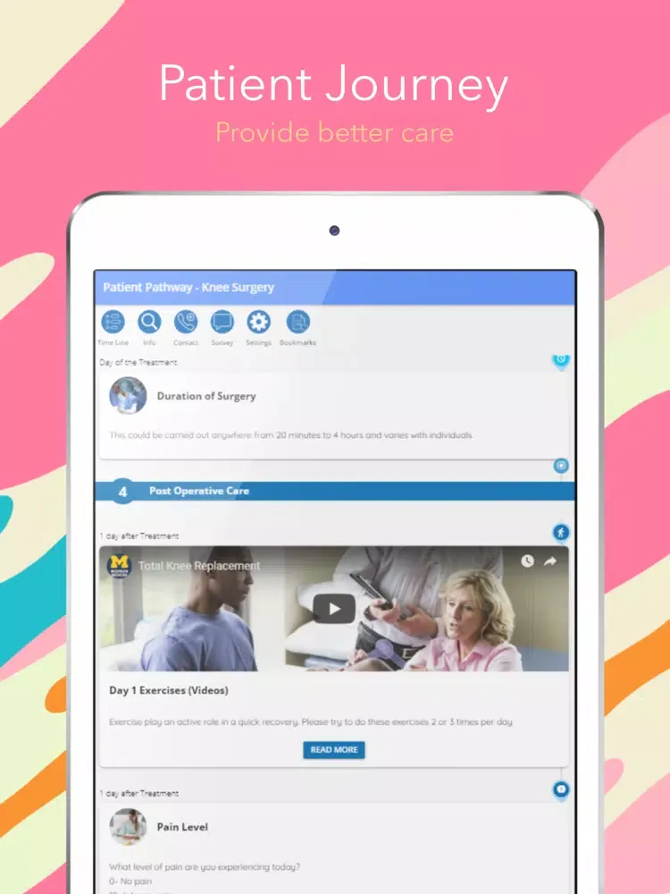 Patient Pathway App iPad  स्क्रीनशॉट