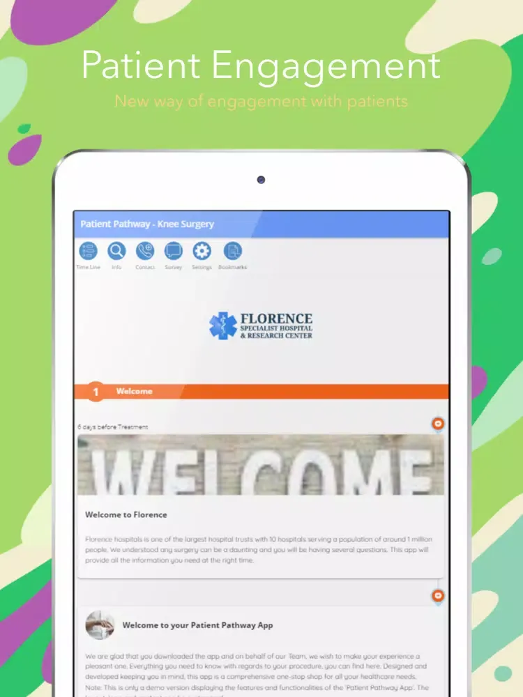 Patient Pathway App iPad  स्क्रीनशॉट