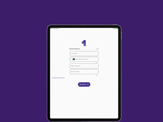 Capturas de pantalla de Patient First.AI Physician iPad 