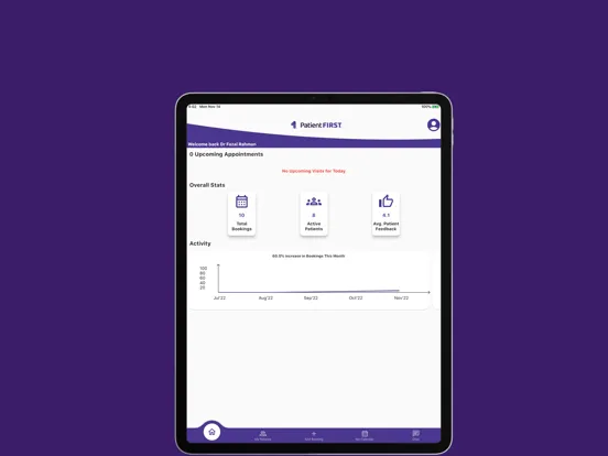 Capturas de pantalla de Patient First.AI Physician iPad 