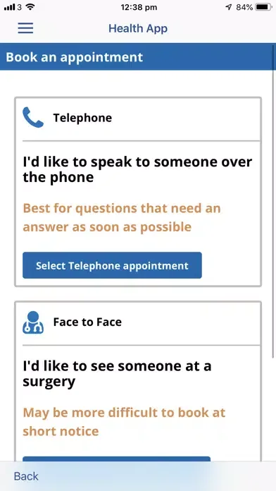 Captures d'écran de Birmingham Solihull Health App