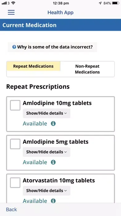 Captures d'écran de Birmingham Solihull Health App