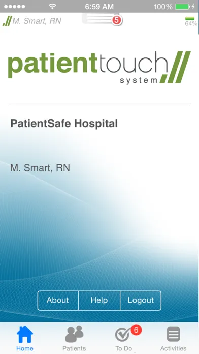 PatientTouch Ekran Görüntüleri