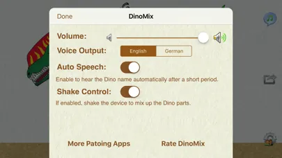 DinoMix Ekran Görüntüleri