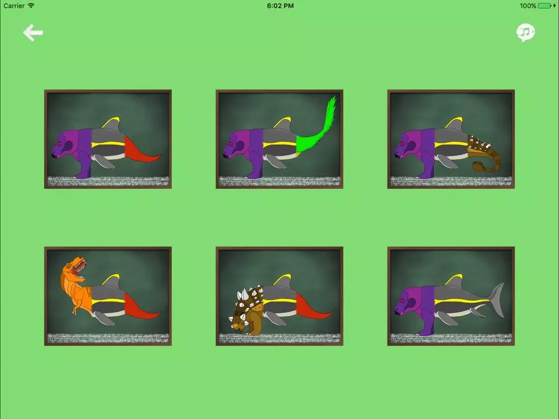 Tangkapan layar Match Dinos Preschool iPad 