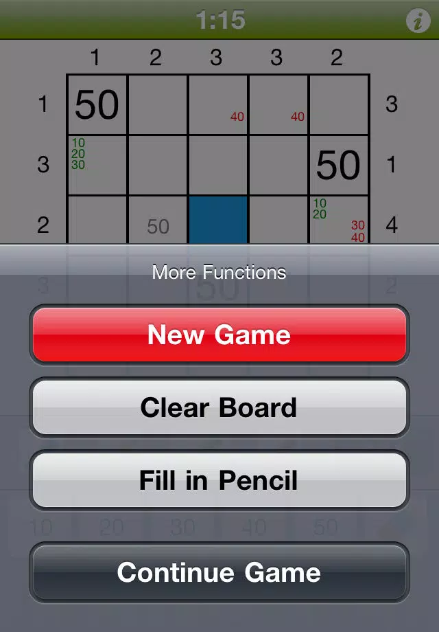 Tangkapan layar Skyline Sudoku AD