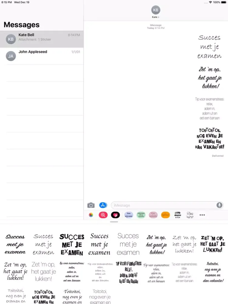 Examen stickers NL iPad  স্ক্রিনশট