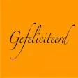 Gefeliciteerd stickers NL