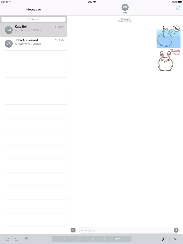 Animated Cute Chubby Bunny iPad 应用截图