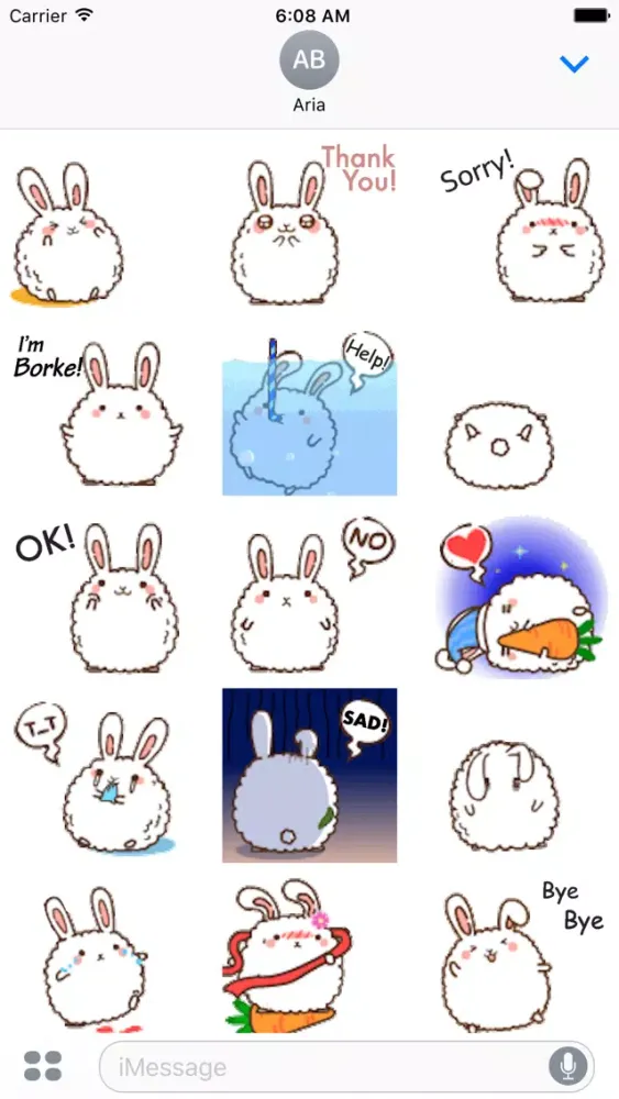 Animated Cute Chubby Bunny应用截图