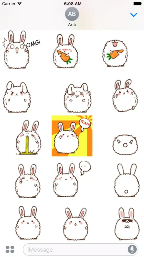 Animated Cute Chubby Bunny应用截图