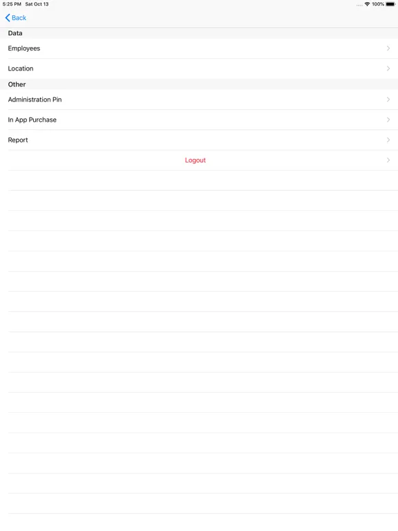 Tangkapan skrin ClockInNOut 2 iPad 