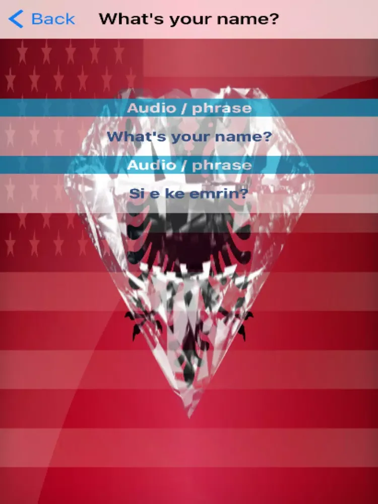Albanian Phrases Diamond 4K Edition iPad  스크린샷