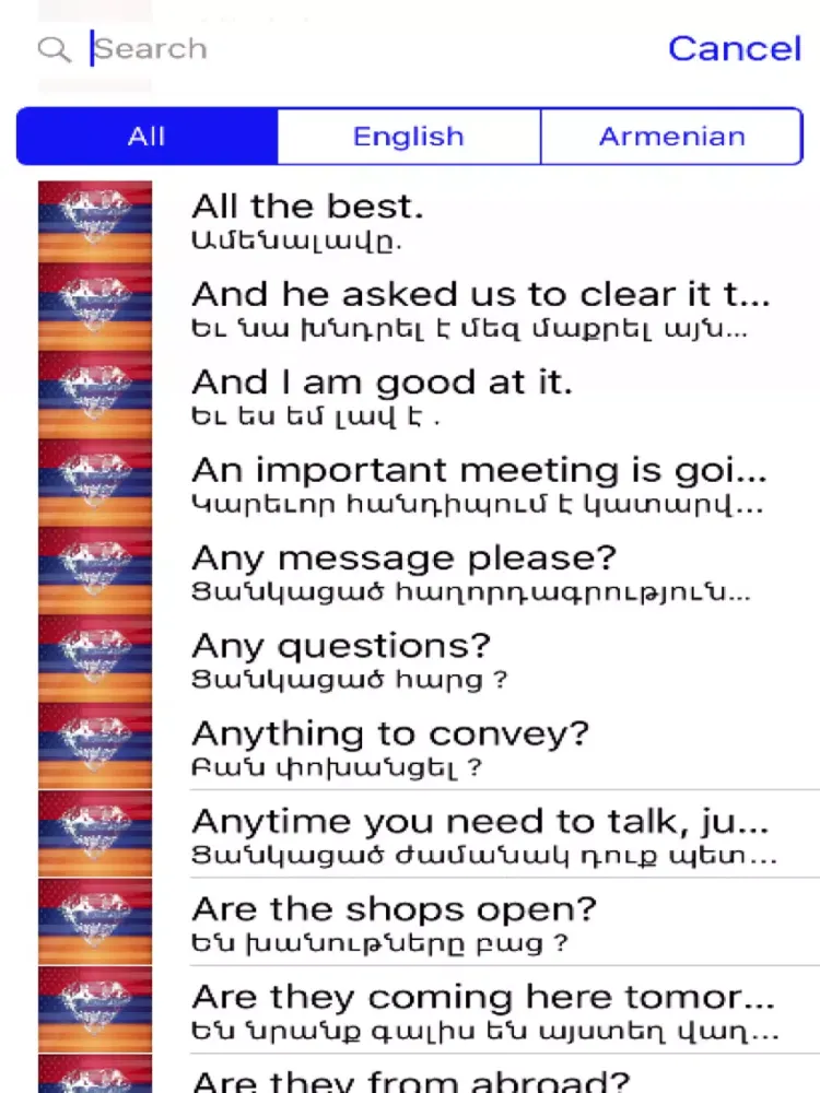 Скриншоты Armenian Phrases Diamond 4K Edition iPad 